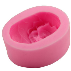 공장 도매 친환경 3d 퐁당 케이크 도구 수제 실리콘 아기 잠자는 케이크 금형 - Product Image 5