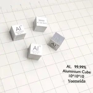 Cube en aluminium 10mm Al Cube 99.99% pur pour Element Collection 10mm Cube