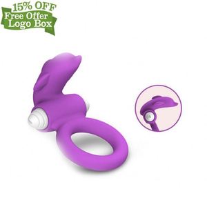 Caja Personalizada Gratis - Anillo Vibrador <span class=keywords><strong>de</strong></span> Silicona para <span class=keywords><strong>Pene</strong></span> con Forma <span class=keywords><strong>de</strong></span> Delfín, Retrasa la Eyaculación, Productos Eróticos para Adultos - Product Image 2
