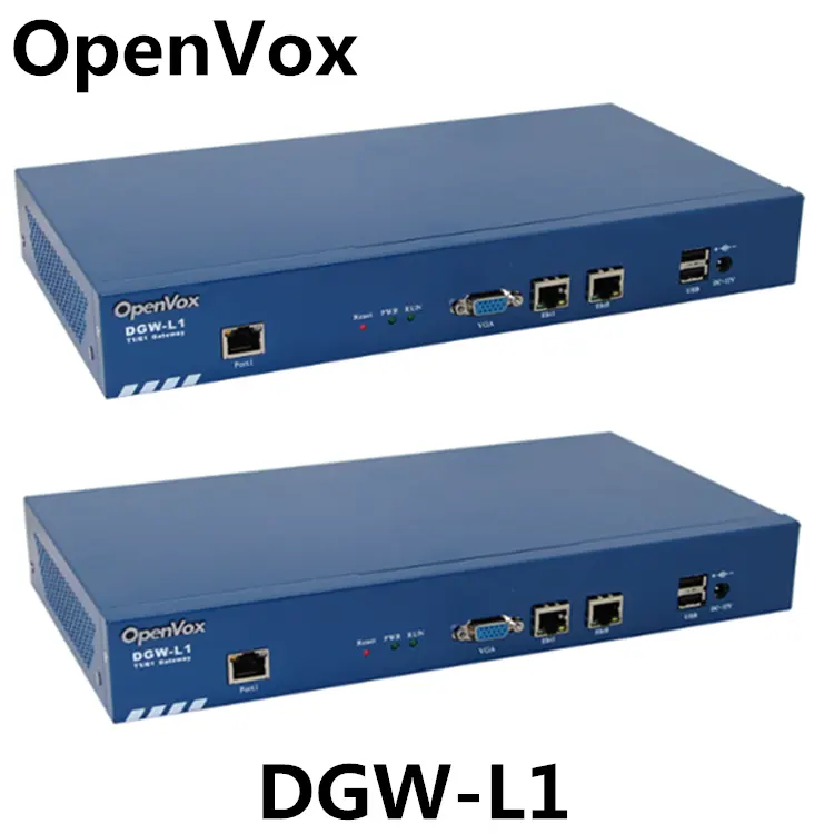 最大30の同時通話OpenVox DGW-L1 E1/T1/PRI VoIP Gateway for VoIP Call Center