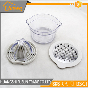 Manuel citron squezzer avec récipient jus de fruits chopper cuisine ustensiles - Product Image 1