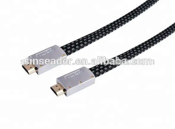 แบน HDMI สายเชื่อมต่อความเร็วสูงพร้อม Ethenet สำหรับ HDTV BLURAY PS3 XBOX 360