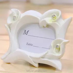 2017 new Bridal Wedding Favor Thank You Gift Calla Lily Photo Frame table number Place Card Holder
