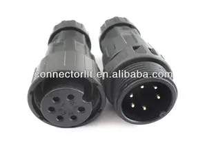 LLT M25 25amp Male Female Waterproof 6 pin connector