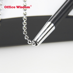 <span class=keywords><strong>Stylo</strong></span> de table en plastique classique de sagesse de bureau <span class=keywords><strong>stylo</strong></span> de bureau <span class=keywords><strong>blanc</strong></span> avec le support de bureau de chaîne <span class=keywords><strong>stylo</strong></span> à bille pour la banque et l'hôtel - Product Image 5