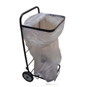 <span class=keywords><strong>Chariot</strong></span> à sacs poubelles pliable en acier avec cadre en maille pour extérieur, personnalisable OEM pour outils - Product Image 1
