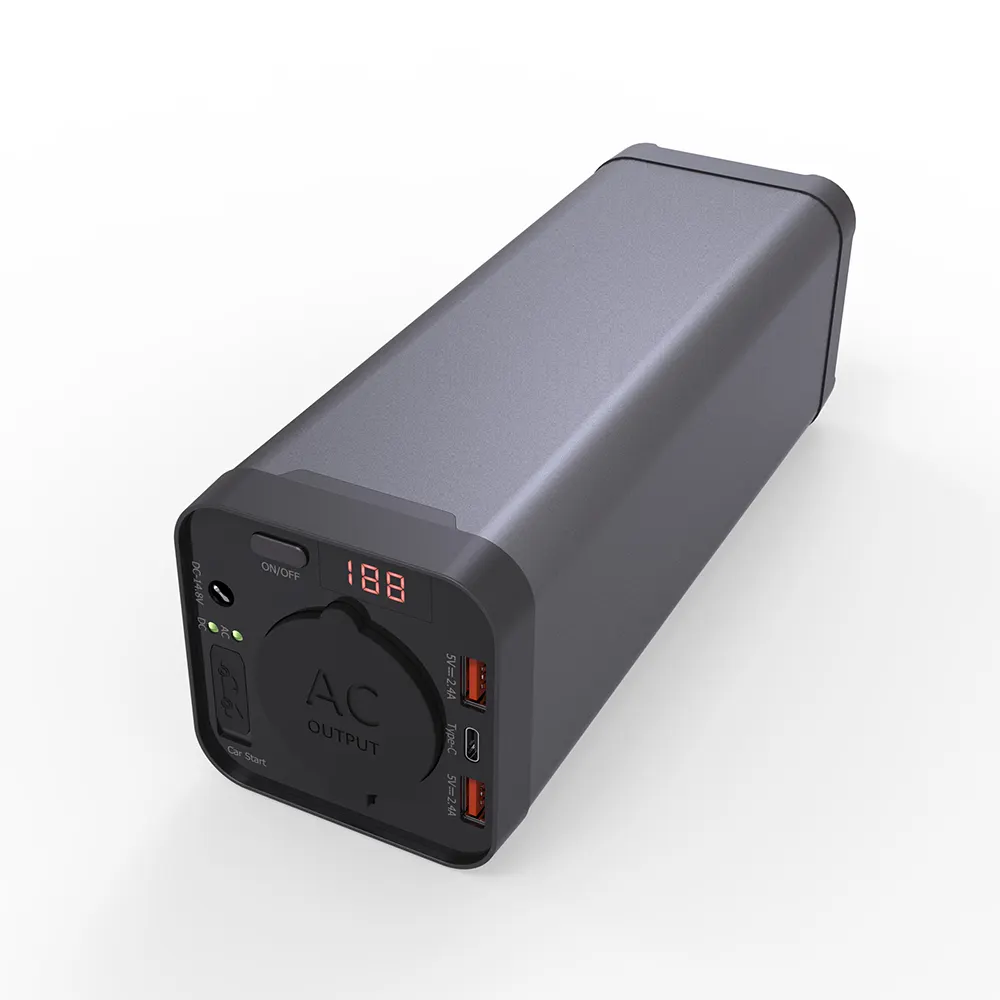 150 Вт Мини Портативный генератор электростанции, батарея резервного копирования для дома путешествия Кемпинг Аварийный литий-полимерный аккумулятор USB Тип C DC