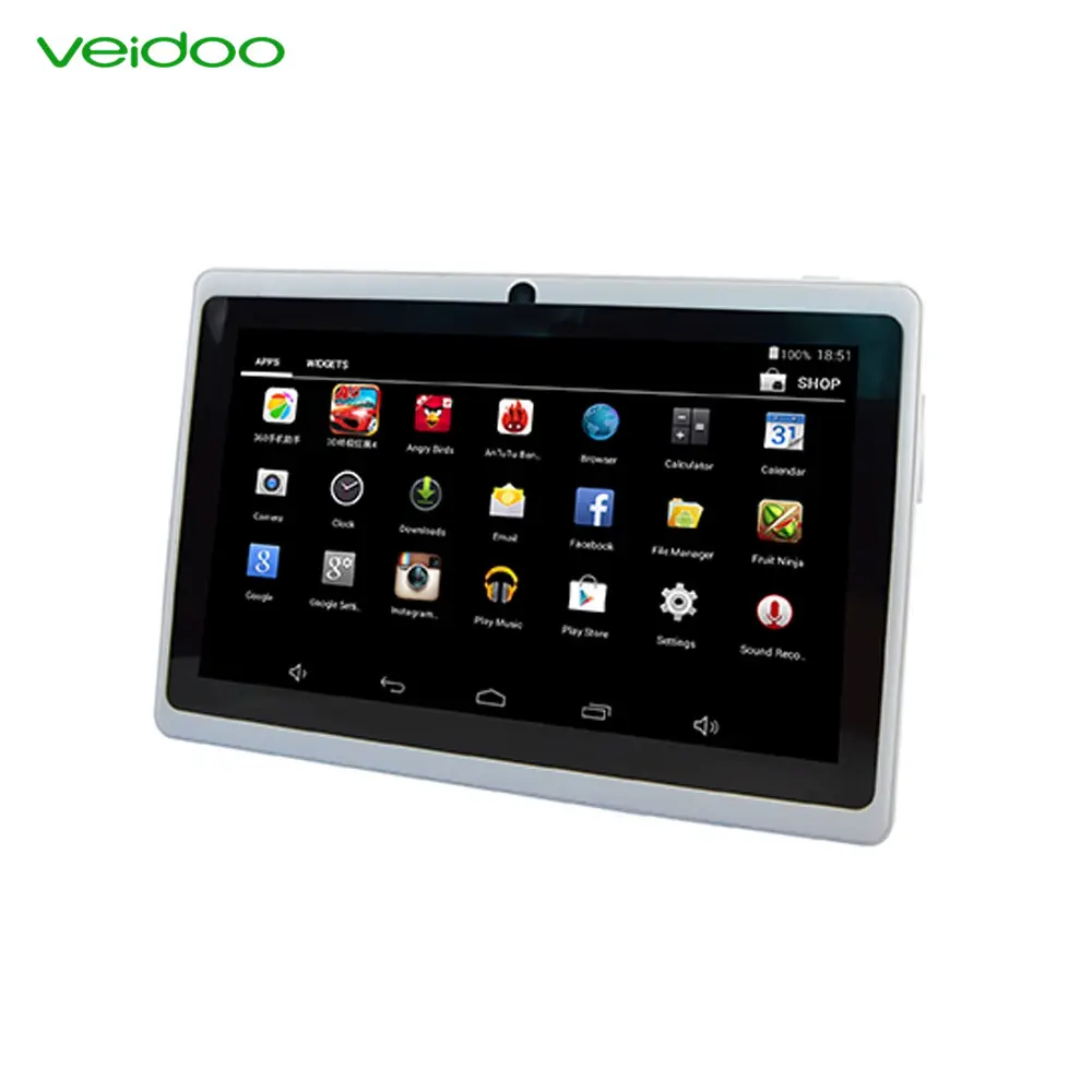 Veidoo 7 pollice Q88 tablet supporto BT/wifi/Record Su Misura OEM tablet PC