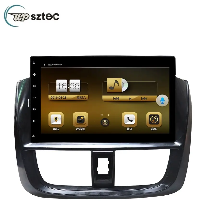 10.1 "Android 10 GPS Per Auto Lettore Multimediale Per Toyota Yaris L Vios 2016