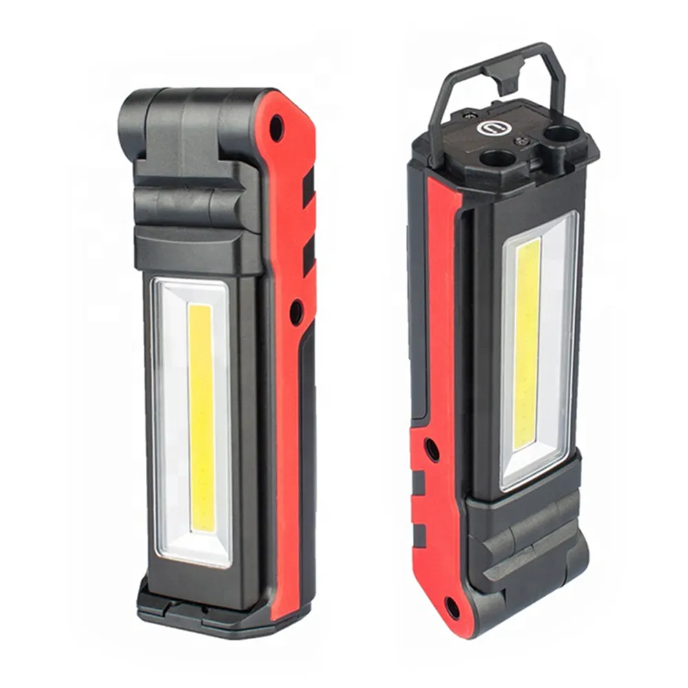 New portable 10 W 18650 rechargeable Folding led work light magnetic base and power display work light