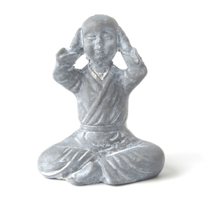 Matériau de résine antique couleur Trois Sages Moines Rien Entendu, Ne Voient Pas Le Mal, Ne Parlez Pas Mal petit bébé moine statue - Product Image 5