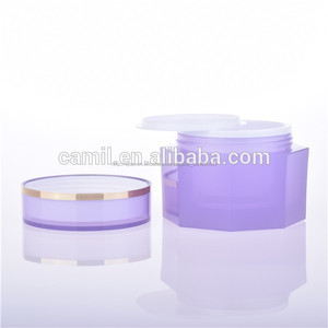 Decorativo doble pared PMMA crema cosmética jar para el cosmético - Product Image 5