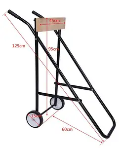 Dıştan takma tekne motoru arabası standı ekran katlanabilir taşıyıcı arabası Dolly depolama