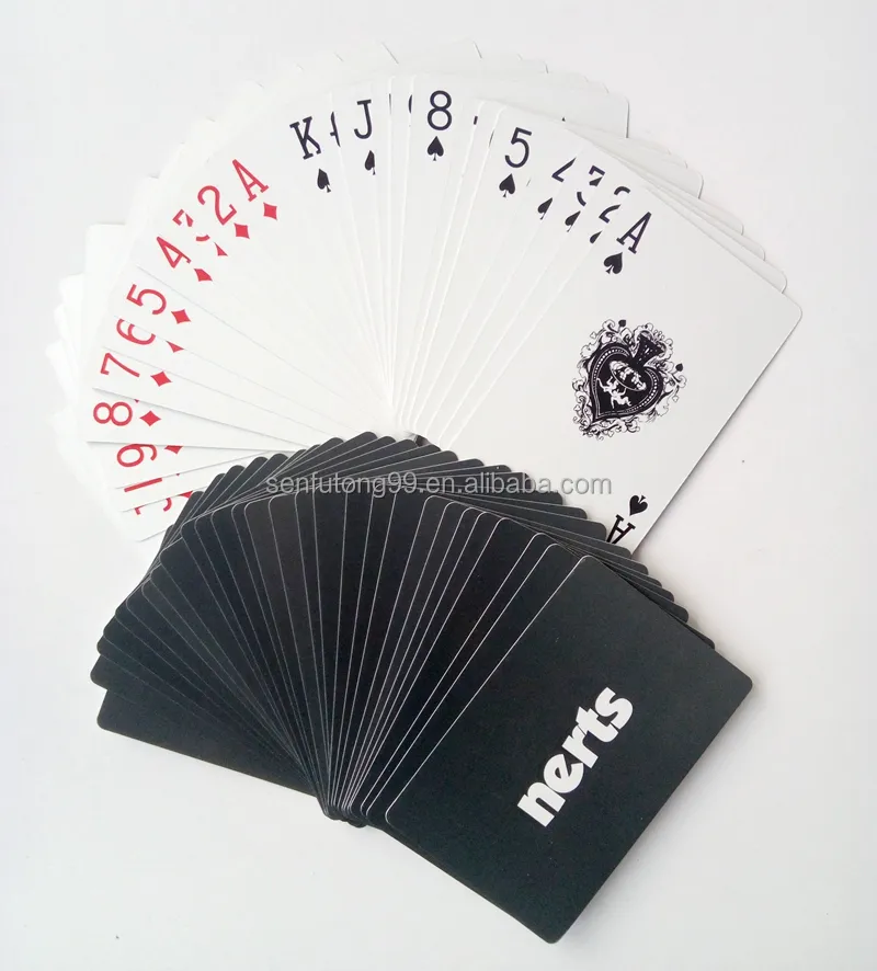 カスタムデザインの紙ポーカートランプ