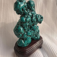 Pierres naturelles, turquoises bleues polies, grande taille, en cristal, pour la décoration de la maison