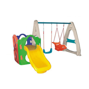 Balançoire populaire en plastique pour bébés et enfants, avec <span class=keywords><strong>toboggan</strong></span>, pour l'intérieur et l'extérieur - Product Image 2