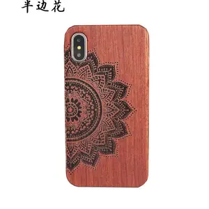 Fashion Maple Cherry Kayu untuk iPhone X Max Mengukir Penutup Belakang Kustom untuk iPhone 6 6 Plus 7 7 Plus 8 8 Plus XR Max