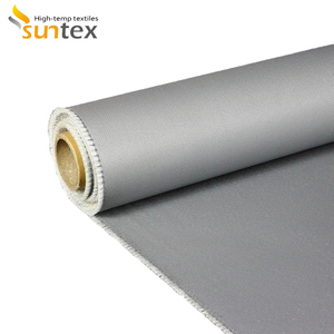 Tecido Resistente Ao fogo Tecido de Fibra de Vidro Revestida De Pano PU Revestido de Poliuretano Resistente Ao Calor - Product Image 2