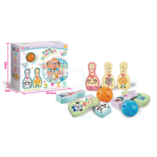 Оптовая продажа, детская пластиковая игрушка для игры в боулинг с одним шаром HC430934