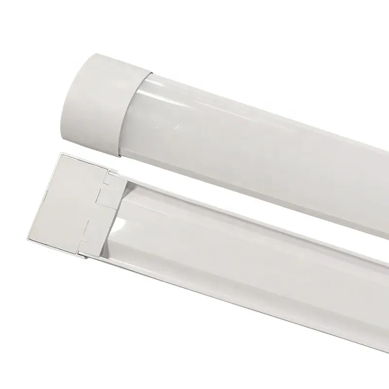 Popular PC Wide Slim LED Tube Light Connectable Install 18W 28W 36W 45W LED Batten Luminaires