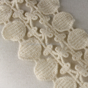 女性のドレスのための卸売白刺繍綿かぎ針編みレースの襟 - Product Image 2