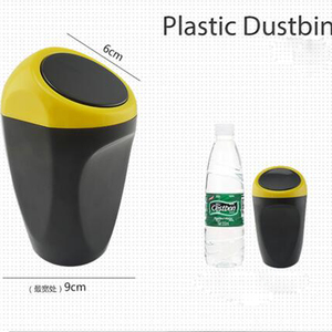 Più nuovo Disegno Auto Coperto Push Coperchio di Plastica Cestino di Alta Qualità A Buon Mercato Piccolo di Plastica Pattumiera Mini Auto Può