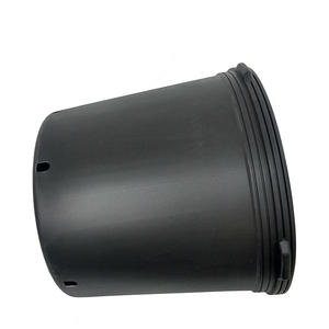 Grands pots à fleurs en plastique noir pour plantes d'extérieur, arbres, semis - Product Image 6