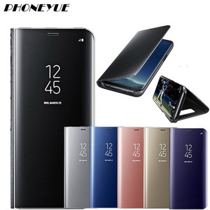 Giao Hàng Nhanh Ốp Lưng Lật Trong Suốt Tráng Gương Mạ Điện Thông Minh Cho Samsung Galaxy S6/S6 Edge/S7/S7 Edge/S8/S9/S9 Plus - Product Image 1