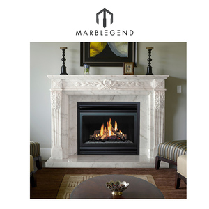 <span class=keywords><strong>Chimenea</strong></span> de mármol blanco antigua tallada para hombre - Product Image 3