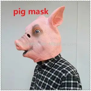 Masque de carnaval pour cochon, costume en caoutchouc, vente en gros