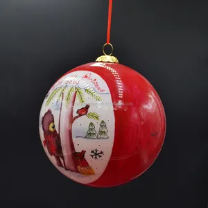 Bola de natal de vidro pintadas à mão