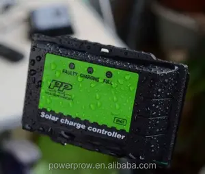 Régulateur de panneau solaire étanche 15a 12V contrôleur de charge pour hors réseau