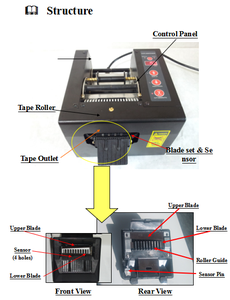 Máquina cortadora de cinta ED-800/dispensador automático de cinta adhesiva - Product Image 6