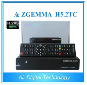 H.265/HEVC فك مربع ZGEMMA H5.2TC FTA BCM73625 لينكس OS Enigma2 الأقمار الصناعية/كومبو استقبال DVB-S2 + 2 * DVB-T2/C المزدوج المستقبلون