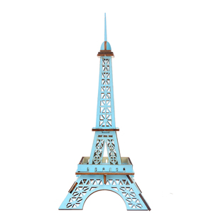 Trực tuyến người bán top-bán câu đố bằng gỗ Montessori trò chơi bán buôn giá rẻ giáo dục 3D Eiffel tháp lắp ráp đồ chơi - Product Image 5