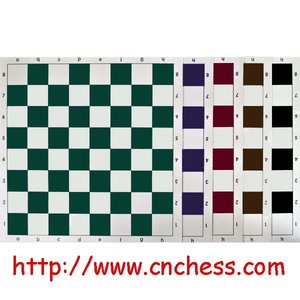 Échiquier en vinyle <span class=keywords><strong>de</strong></span> <span class=keywords><strong>luxe</strong></span> durable 20" x 20" avec des tuiles <span class=keywords><strong>de</strong></span> 2-1/4" pour la compétition et l'éducation - Product Image 4
