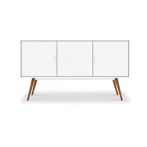 Modern scandinavian style Europe home furniture wood cabinet used mdf 3 doors sideboard