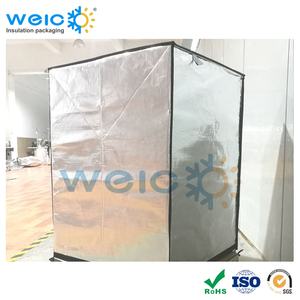 Sac de palette à bulles <span class=keywords><strong>multicouche</strong></span> réutilisable de taille personnalisée Couvertures de palette d'isolation thermique en aluminium - Product Image 5