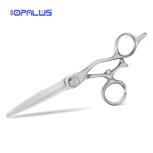 Professional hairdressing scissors cutting scissors Japan 440C swivel thumb hair scissors offset handle matt polish MS022