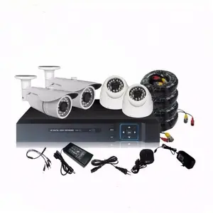 Yüksek kalite 4ch AHD 720P güvenlik kamera kiti ev güvenlik Alarm sistemi