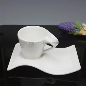 wave design bulk tea cups saucers cheap, wholesale tea cups and saucers