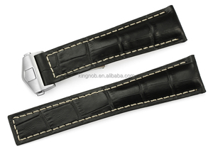 <span class=keywords><strong>22mm</strong></span>/18mm Main En <span class=keywords><strong>Cuir</strong></span> Veau <span class=keywords><strong>Bracelet</strong></span> <span class=keywords><strong>Boucle</strong></span> <span class=keywords><strong>Déployante</strong></span> Pour TAG <span class=keywords><strong>Montre</strong></span> Bande - Product Image 3