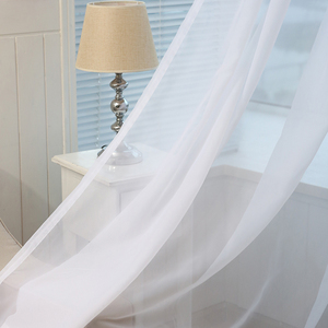 Turkse Sheer Voile Gordijn Stof Goedkope Professionele Fabrikant Plain Geweven Tule Stof 100% Polyester Inslag <span class=keywords><strong>Pe</strong></span> Gecoat 45gsm - Product Image 3