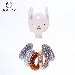 Phụ Nữ Mỏng Đầy Màu Sắc Đàn Hồi Nhựa Cao Su Dây Điện Thoại Dây Không Nhăn Tóc Ties Scrunchies Vòng Tóc - Product Image 6