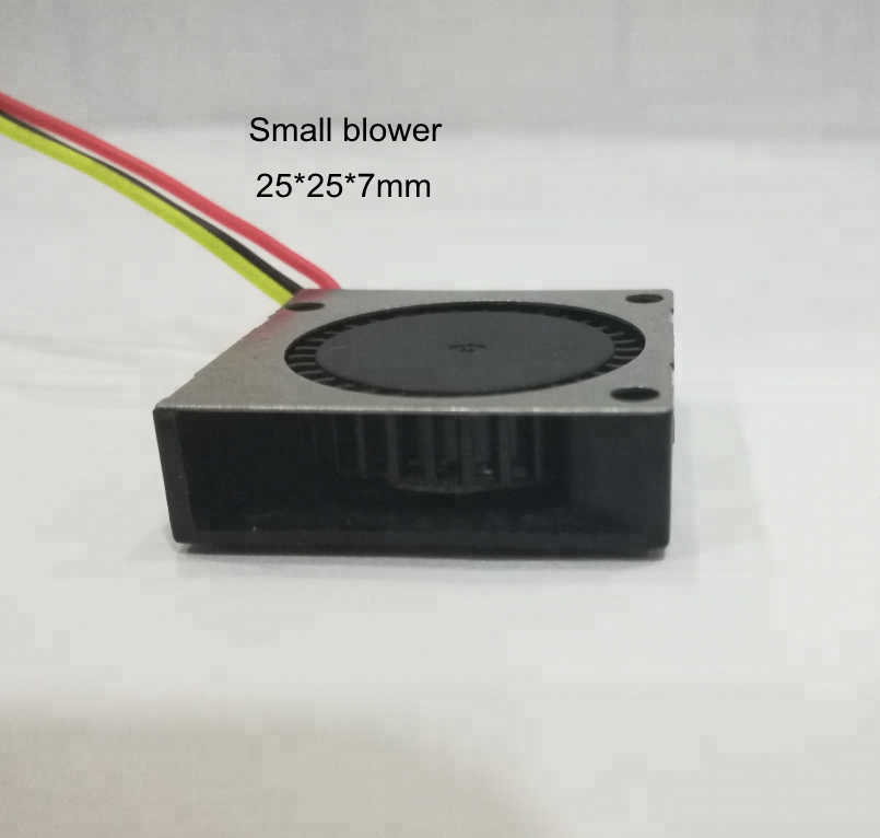 25ミリメートル25*25*7 3.7ボルト5 12v dc低ワットMicro Blower Fans Quiet Performance