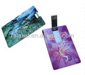 Oem couleur <span class=keywords><strong>l</strong></span>'impression sur plastique carte de visite usb flash drive usb de carte de crédit - Product Image 1