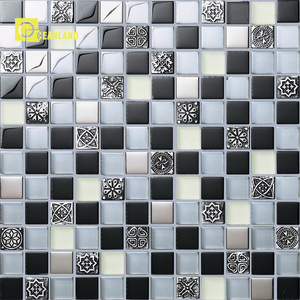 30x30 cristal color de la mezcla azul y blanco mosaico de cerámica <span class=keywords><strong>keramika</strong></span> - Product Image 2