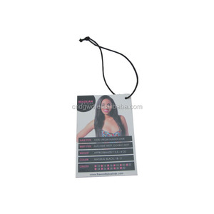 Giấy Màu Đen Mới Nhất Hàng May Mặc Treo Thẻ Quần Áo May Tag Trinh Nữ Tóc Mở Rộng Tag - Product Image 5