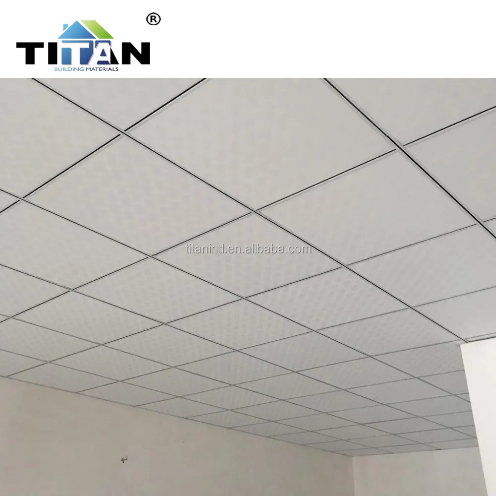 L'aluminium Décoratif de PVC Dos Gypse Laminé PVC Tuile de Plafond