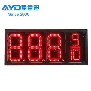 LCD RF Remote App Control Gas Price Sign Paparan 7 Segment LED Display Yang Diketuai Wifi Control